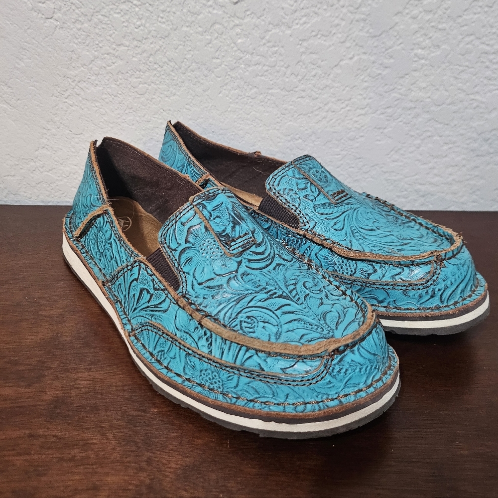 Ariat Women's Cruiser Shoes - Brushed Turq Floral